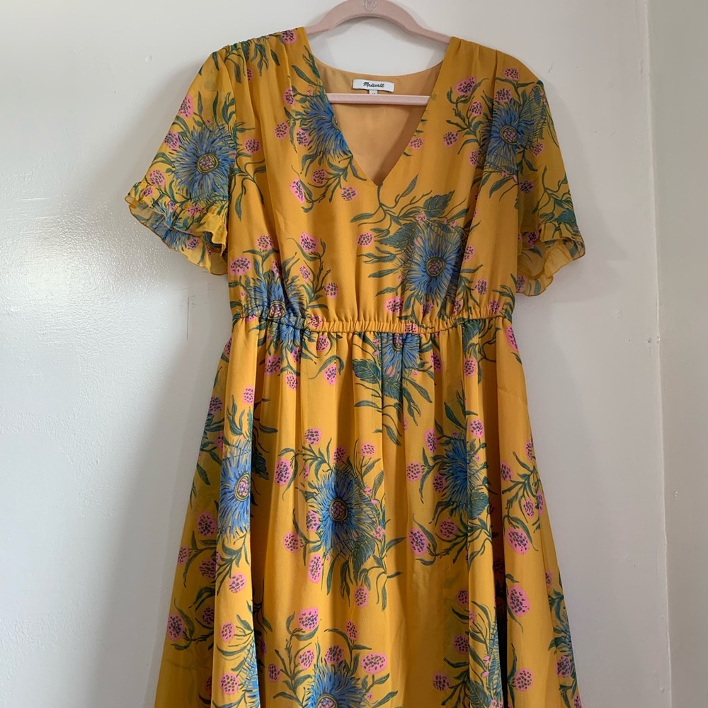 Madewell Yellow Dress